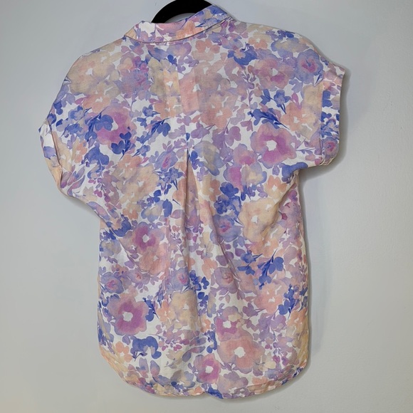 Cloth & Stone Pink and Blue Relaxed Button Down - Picture 8 of 9